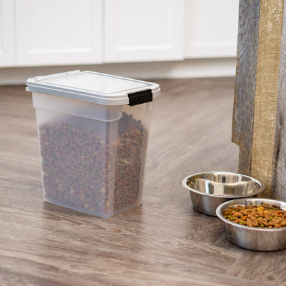 IRIS USA Dog Food Storage Container, Up to 10 lbs, Clear/Gray, Made in USA 🍁 All In One Marketplace Canada