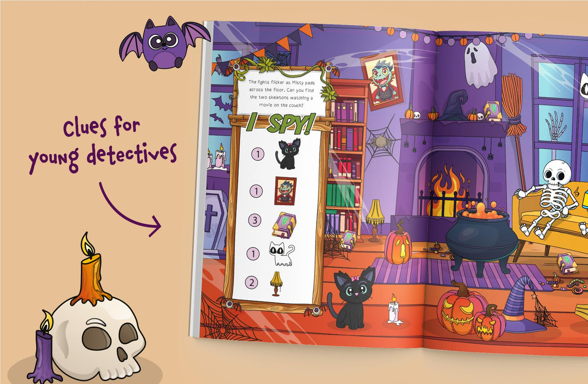 I Spy Halloween in the Spooky Mansion: Spot Pumpkins, Candy, Friendly Monsters & More! A Cute Halloween Gift for Toddlers