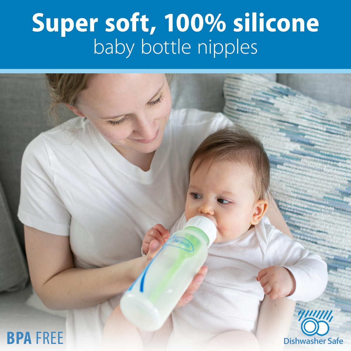 Dr. Brown's Natural Flow Anti-Colic Options+ Narrow Baby Bottle, Pink Floral, 8 oz/250 mL, with Level 1 Slow Flow Nipples, 0m+, 4 Bottles, 4 Units (Pack of 1) 🍁 All In One Marketplace Canada