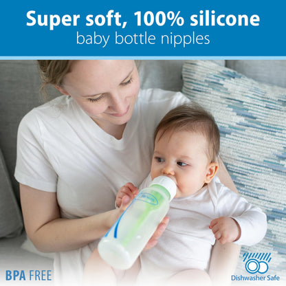 Dr. Brown's Natural Flow Anti-Colic Options+ Narrow Baby Bottle, Pink Floral, 8 oz/250 mL, with Level 1 Slow Flow Nipples, 0m+, 4 Bottles, 4 Units (Pack of 1) 🍁 All In One Marketplace Canada