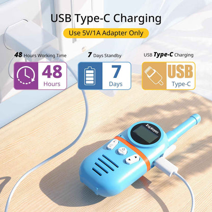 Inspireyes Walkie Talkies for Kids Rechargeable, 48H Working Time 3 Miles Range 22 Channels 2 Way Radio, Outdoor Camping Toys, Family Games,3 Pack 🍁 All In One Marketplace Canada