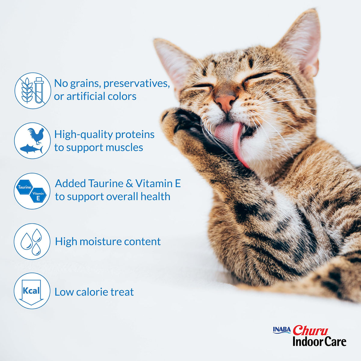 INABA Churu Indoor Care for Hairball Control, Functional Lickable Cat Treat with Taurine & Green Tea Extract, 14 Grams Each, 20 Tubes Total, Tuna & Chicken Variety 🍁 All In One Marketplace Canada