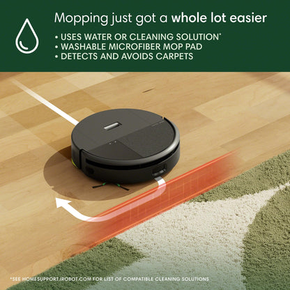 iRobot Roomba 205 DustCompactor Combo Robot Vac & Mop - Compacts Dirt Inside, No Emptying for 60 Days, Space Saving, No Dock, No Bags, Intense Power-Lifting Suction, LiDAR Navigation, Multi-Surface 🍁 All In One Marketplace Canada
