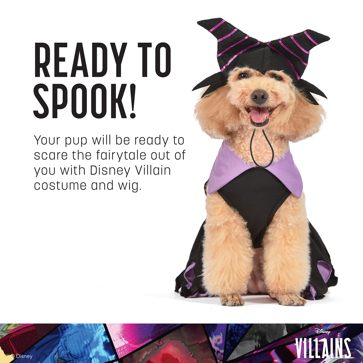 Disney for Pets Halloween Villains Maleficent Costume -XX-Large| Villains Halloween Costumes for Dogs, Officially Licensed Dog Halloween Costume, Purple