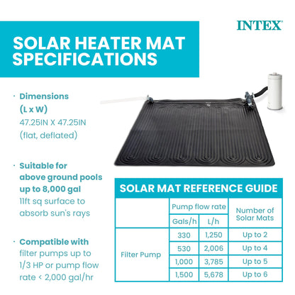 Intex Solar Heater Mat for Above Ground Swimming Pool, 47" X 47" 🍁 All In One Marketplace Canada