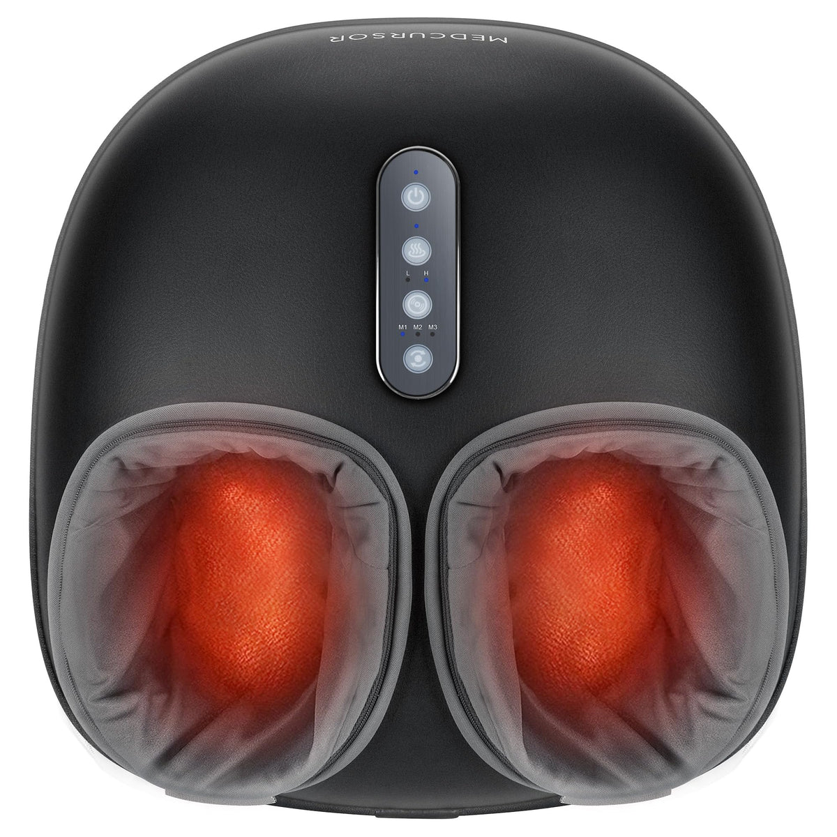 Medcursor Electric Shiatsu Foot Massager Machine with Soothing Heat, Deep Kneading for Foot Pain and Circulation, Multi-Level Settings & Air Compression, for Home or Office Use 🍁 All In One Marketplace Canada