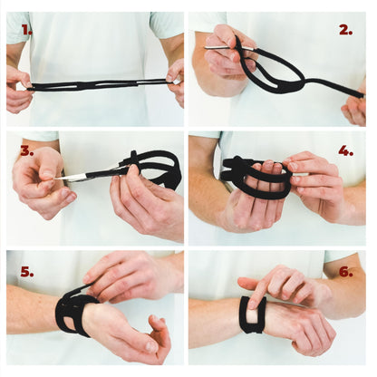 WristWidget® (Black) Adjustable Wrist Brace for TFCC Tears, One Size fits most. For Left and Right Wrists, Support for Weight Bearing Strain, Exercise 🍁 All In One Marketplace Canada