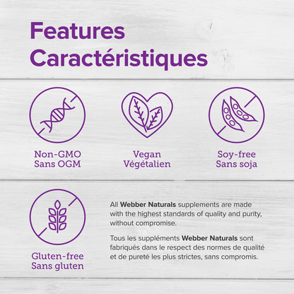 Webber Naturals NMN 500 mg (Nicotinamide Mononucleotide), 30 Capsules, Helps Maintain NAD+ Levels, Vegan 🍁 All In One Marketplace Canada