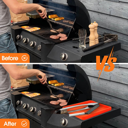 Upgraded Griddle Cleaning Kit for Blackstone 18 Pieces Flat Top Grill Accessories Cleaner Tool Set with Scraper, Heat-Resistant Silicone Spatula Mat with Hanger, Grill Brick, Scouring Pads 🍁 All In One Marketplace Canada