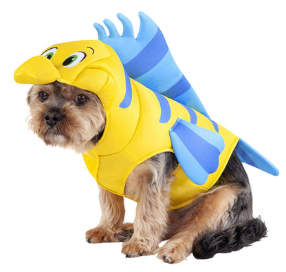 Rubies Disney Little Mermaid Flounder Pet Costume for Themed Parties and Halloween, As Shown, Large
