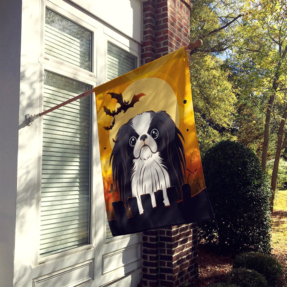 Caroline's Treasures BB1788CHF Halloween Japanese Chin Canvas House Size Flag, Multicolor, Large