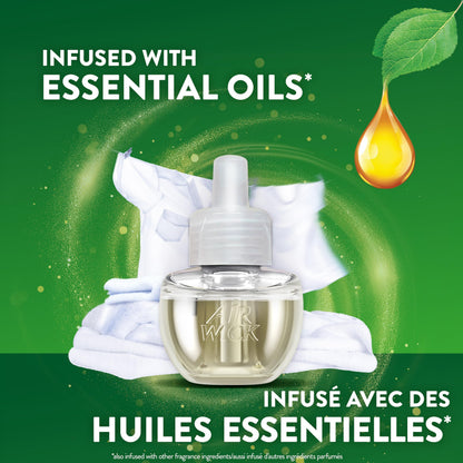 Air Wick Plug In Scented Oil Air Freshener Refills for Home – Infused with Essential Oils – 10 Count – Crisp Linen Scent – Mega Value Pack 🍁 All In One Marketplace Canada
