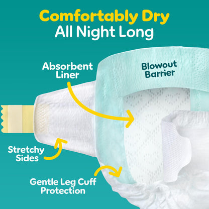 Pampers Swaddlers Diapers, Size 1, Absorbent, Keeps Baby Dry and Comfortable, Skin Safe Disposable Baby Diaper, 1 Pack (Count of 198) 🍁 All In One Marketplace Canada