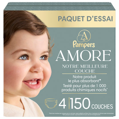 Pampers AMORE, Size 4, Our Best Diaper, 1 Pack (Count of 150) 🍁 All In One Marketplace Canada