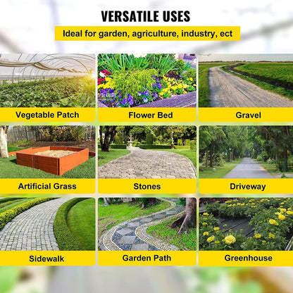 VEVOR 3FTx300FT Premium Weed Barrier Fabric Heavy Duty 3OZ, Woven Weed Control Fabric, High Permeability Good for Flower Bed, Geotextile Fabric for Underlayment, Polyethylene Ground Cover 🍁 All In One Marketplace Canada