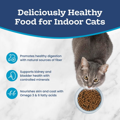 Blue Buffalo Tastefuls Salmon & Brown Rice Recipe Dry Indoor Cat Food for Adult Cats, Real Salmon First, Deliciously Healthy Natural Cat Food, Supports Digestive Care and Coat Health, 3.1kg Bag 🍁 All In One Marketplace Canada