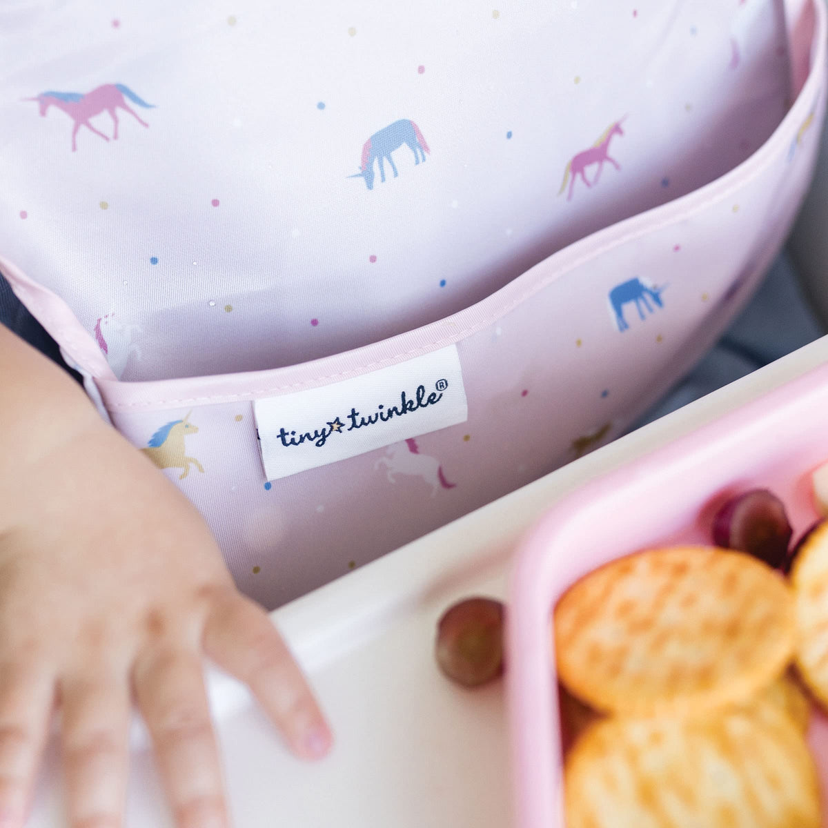 Tiny Twinkle - Mess-proof Easy Bib 3 Pack - Unicorn, Rainbow, Burgundy 🍁 All In One Marketplace Canada