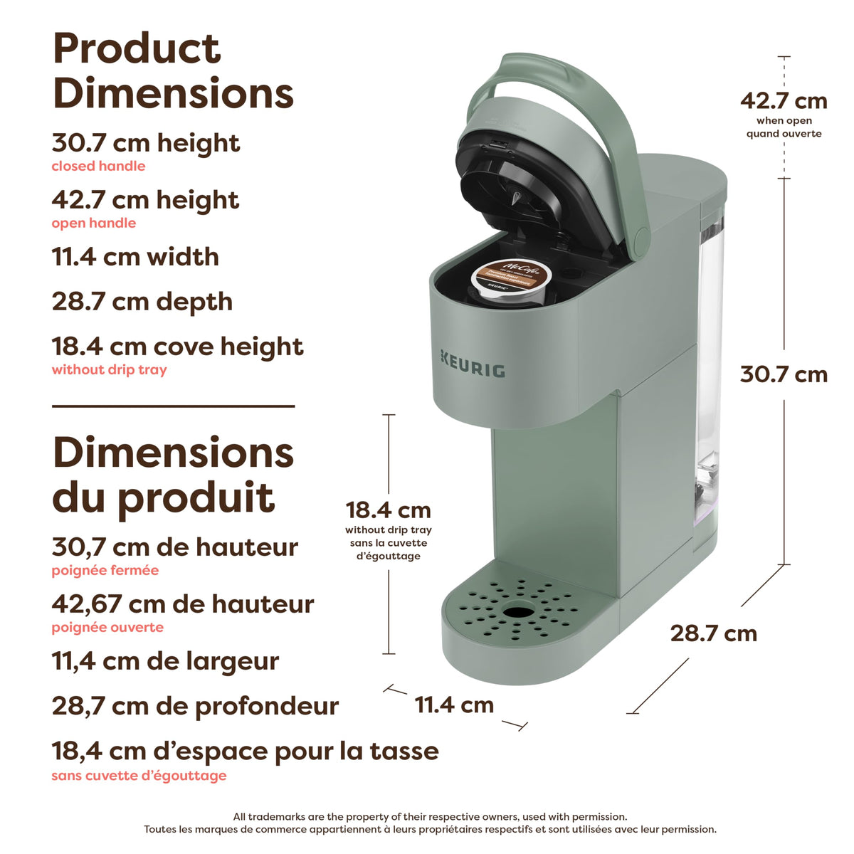 Keurig K-Mini Go Single Serve K-Cup Pod Coffee Maker, Sage 🍁 All In One Marketplace Canada