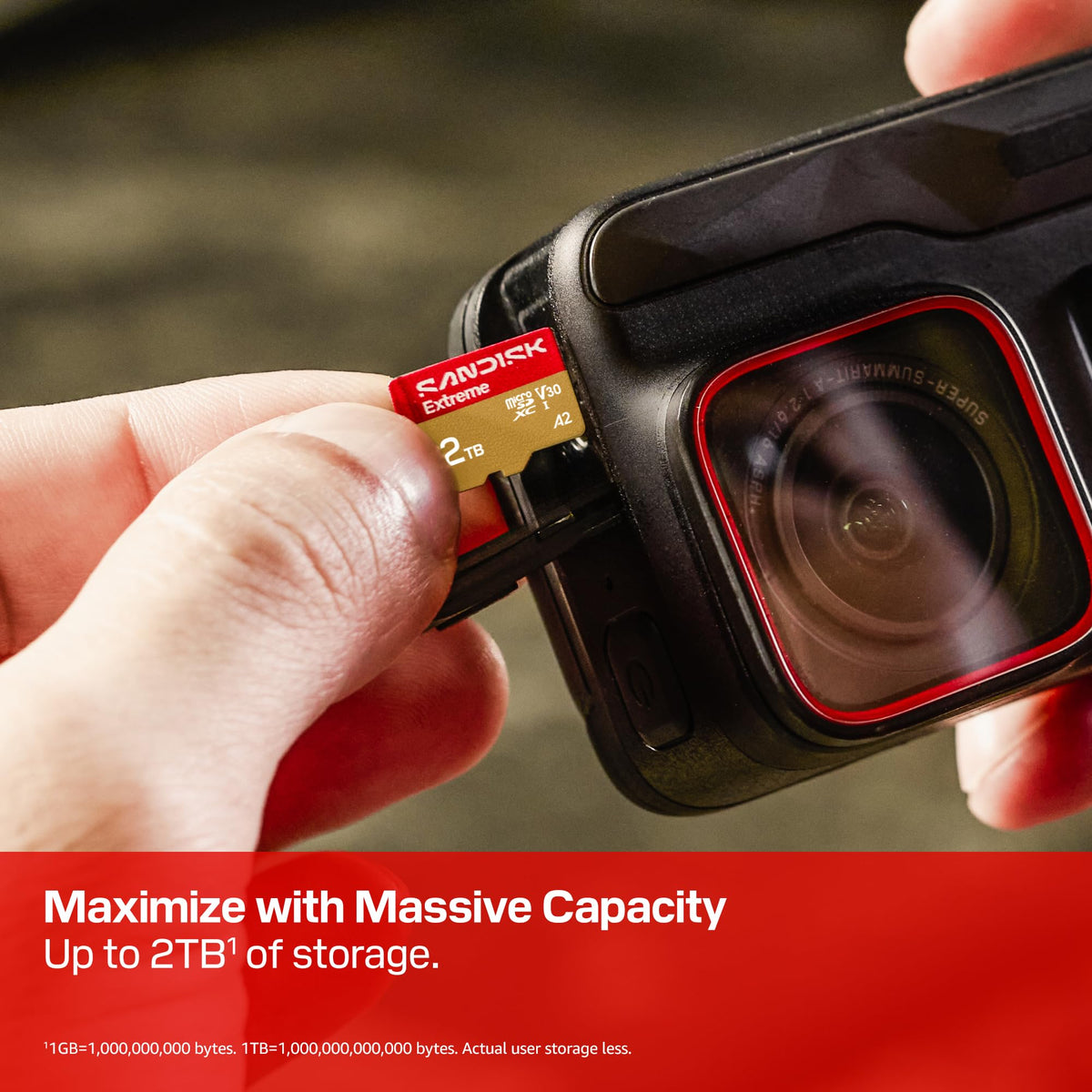 SANDISK 256GB Extreme microSD UHS-I Card - Up to 245MB/s Read Speed and 170MB/s Write Speed, 5.3K Video, 4K UHD Video, high-Performance for Action cams, Drones, Android Devices - SDSQXH9-256G-GZ6MA