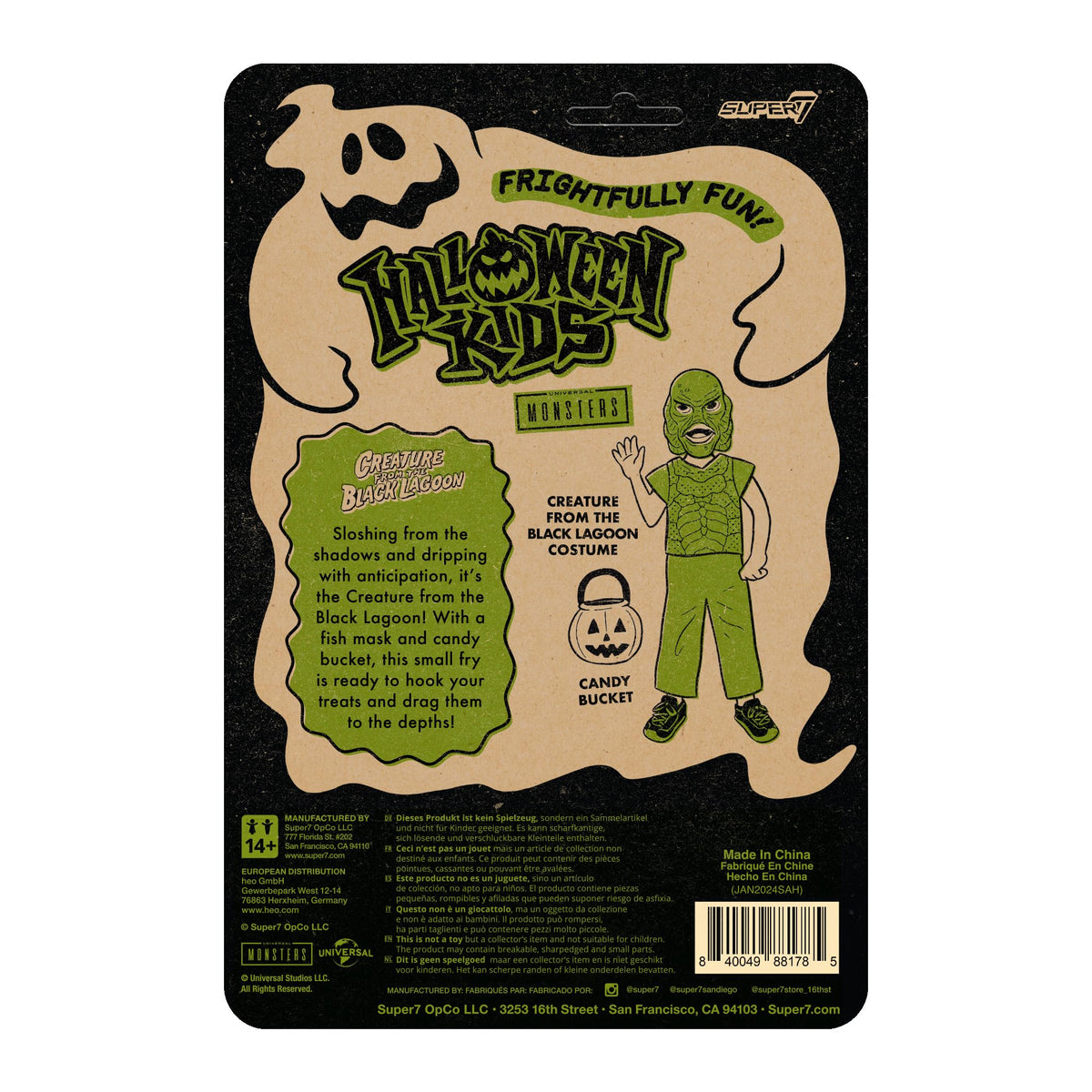 Super7 Halloween Kids Universal Monsters Creature from the Black Lagoon Girl - 3.75" Universal Monsters Movies Action Figure Classic Movie Collectibles
