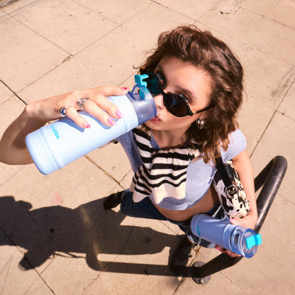 Bubba 24 oz Dualsip Water Bottle with Straw & 2-Way Lid | Leakproof Metal Tumbler | Insulated Stainless Steel | Reusable | Lightweight | Dishwasher Safe | Lead & BPA-Free | Fresh Kicks 🍁 All In One Marketplace Canada
