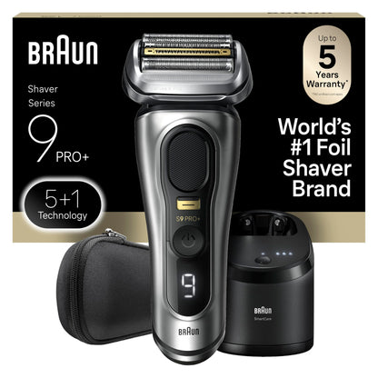Braun Shavers for Men, Trimmer, Electric Foil Razor, Series 9 Pro+ Shaver, Precision Long Hair Trimmer, Wet & Dry with SmartCare Center, 9567cc, Silver 🍁 All In One Marketplace Canada