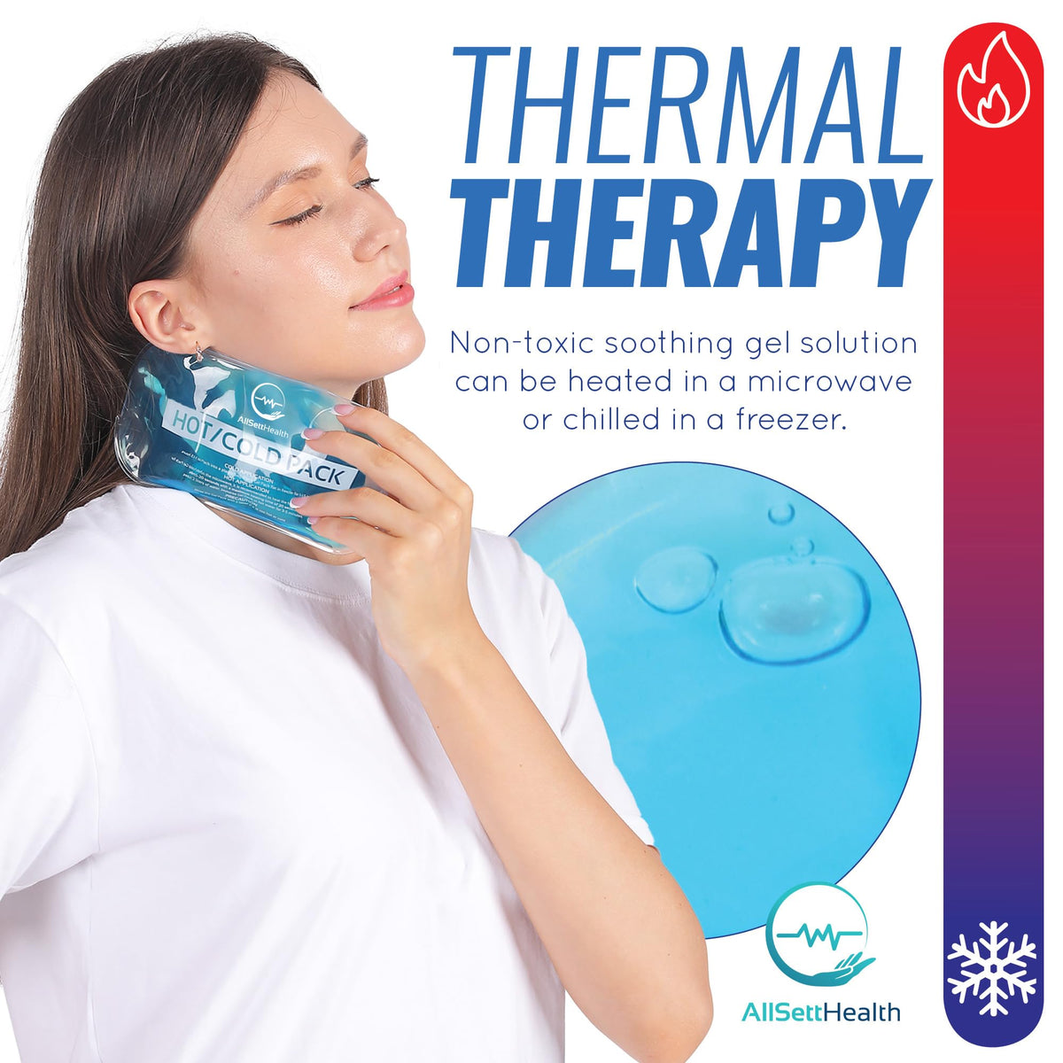 Reusable Cold Gel Ice Packs for Injuries | 7 Pack Cold Compress Gel Ice Pack for Knee, Neck, Hip, Shoulder & Back Pain 🍁 All In One Marketplace Canada