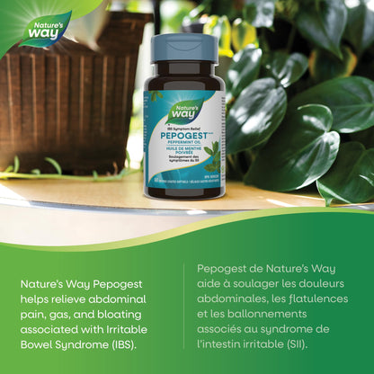 Nature’s Way Pepogest Peppermint Oil Softgels – Help Relieve Abdominal Pain, Gas & Bloating Associated with Irritable Bowel Syndrome – Enteric-Coated – 60 Capsules 🍁 All In One Marketplace Canada