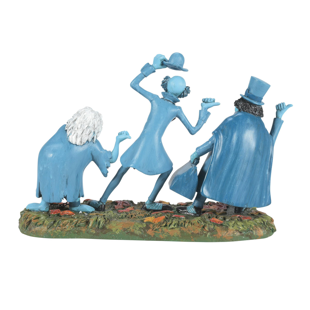 Department 56 Snow Village Halloween Disney The Haunted Mansion Beware of Hitchhikers Figurine, 3.74" H x 2.17" W x 6.06" L, Multicolor