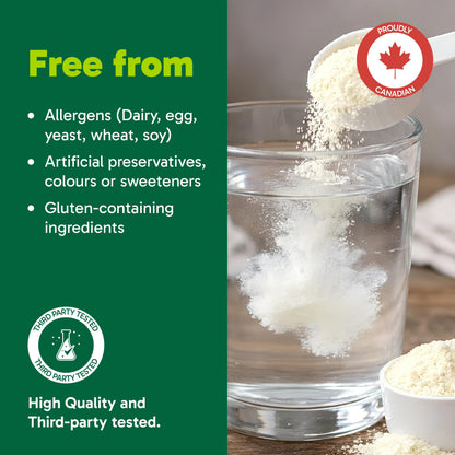 Organika Canadian-Made Creatine Powder- Lemonade- Pure Micronized Creatine Monohydrate - Helps Build Lean Muscle, Increase Strength, and Improved Recovery and Performance for Men and Women - 600g 🍁 All In One Marketplace Canada