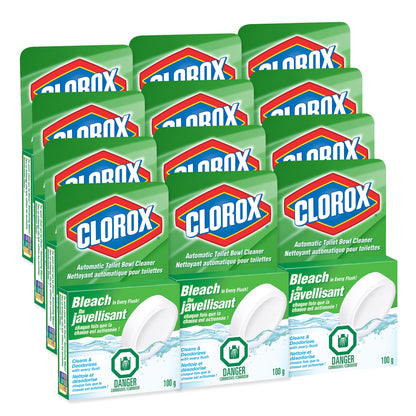 Clorox Automatic Toilet Bowl Cleaner with Bleach, 100 g, Multi-Pack of 12 🍁 All In One Marketplace Canada