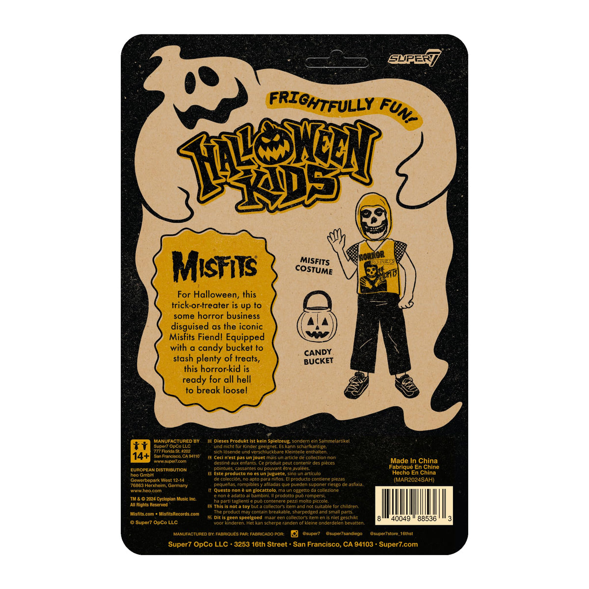 Super7 Halloween Kids Misfits Boy Horror Business - 3.75" Misfits Action Figure with Accessory Classic Music Collectibles and Retro Toys