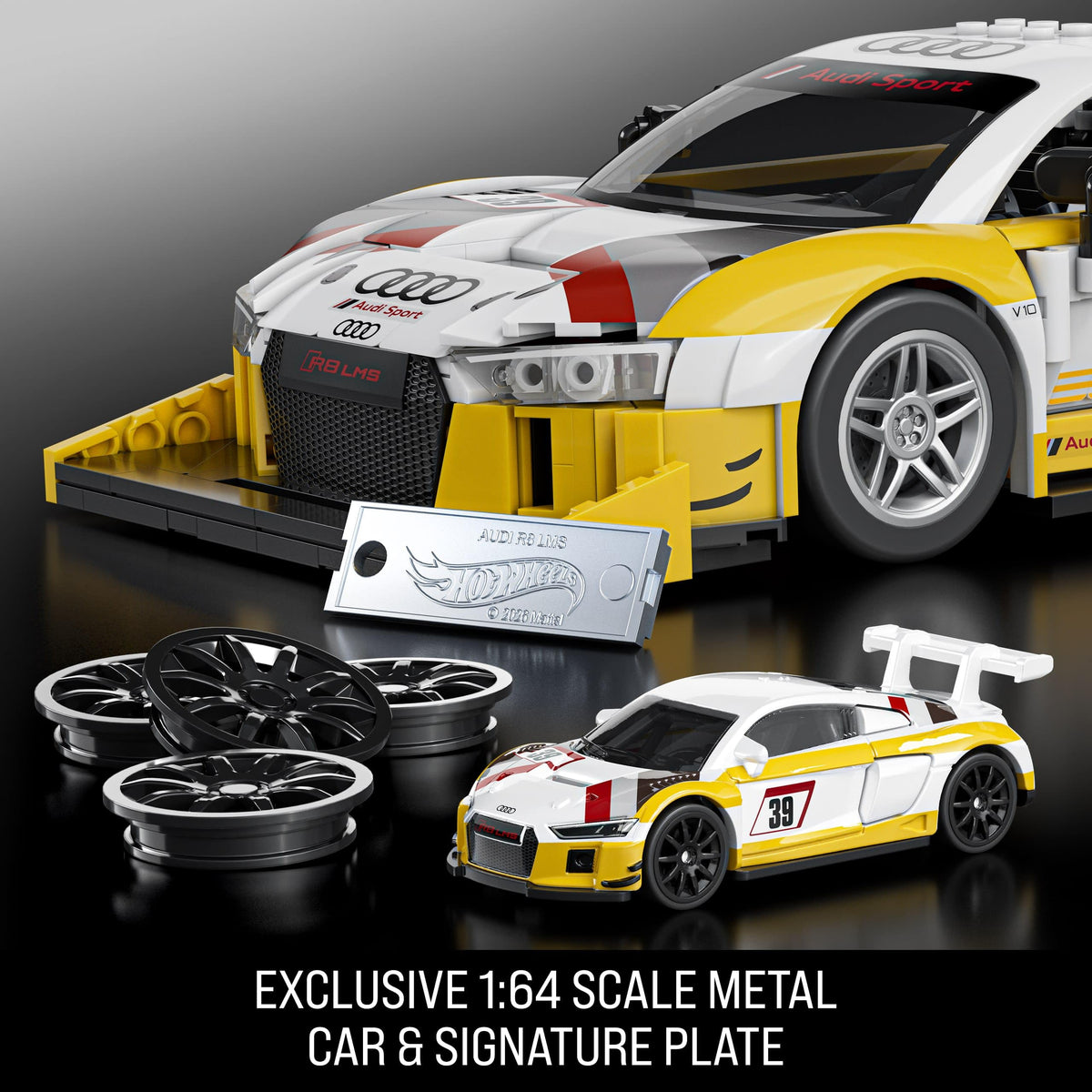 Mattel Brick Shop Hot Wheels Elite Series ’15 Audi R8 LMS Building Set 🍁 All In One Marketplace Canada