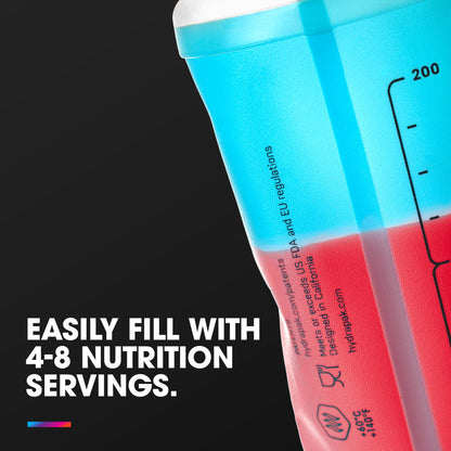 HydraPak SoftFlask Collapsible Nutrition Flask 2-Pack (250ml, Malibu) 🍁 All In One Marketplace Canada