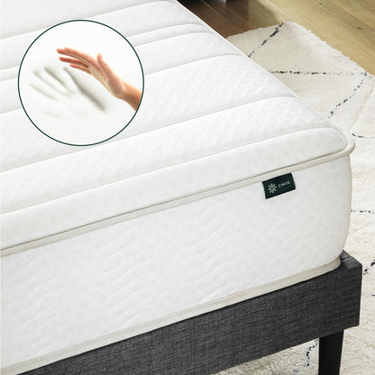 Zinus Twin Hybrid Mattress - 8 inch Foam & Spring, CertiPUR-US Certified, Pressure Relief, Mattress in a Box, 10-Year Warranty 🍁 All In One Marketplace Canada