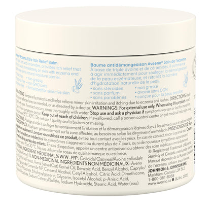 Aveeno Eczema Care Itch Relief Balm, Colloidal Oatmeal Eczema Cream for Instant Itchy Skin Relief, Intense Moisturizing Balm for Sensitive, Eczema-Prone Skin, Steroid- & Fragrance-Free, 311g 🍁 All In One Marketplace Canada