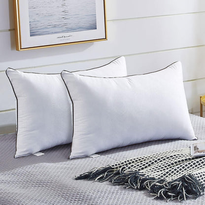 JOLLYVOGUE King Size Pillows 2 Pack for Sleeping, Soft and Supportive Bed Pillows for Side Back and Stomach Sleeper, Down Alternative Hotel Collection Pillows 2 Pack 🍁 All In One Marketplace Canada