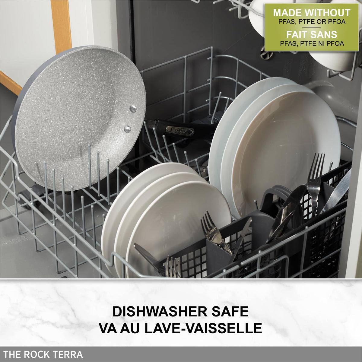 Starfrit The Rock Terra 30cm Ceramic Deep Fry Pan with Lid, PFAS Free 🍁 All In One Marketplace Canada