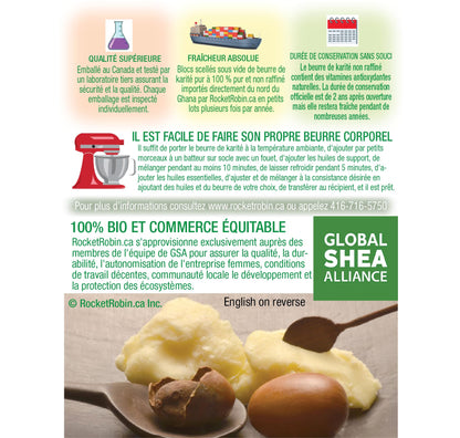 Shea Butter Organic Unrefined 100% Pure Grade A 1 KG 2.2 LBS 🍁 All In One Marketplace Canada