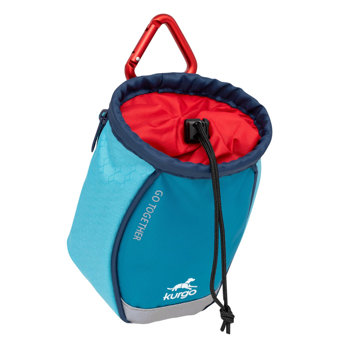 Kurgo Dog Training Treat Pouch Bag, Treat Bags for Dogs, Portable Pet Pocket Waist Clip Bag, Reflective Snack Bag for Pets, Includes Clip and Carabiner, Go Stuff-it Bag, Coastal Blue 🍁 All In One Marketplace Canada