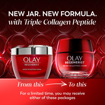 Olay Face Moisturizer, Regenerist Micro-Sculpting Facial Cream for Women - Instant Hydration, Anti-Aging, Anti-Wrinkle, Firming Skin Care - Hyaluronic Acid, Niacinamide, Amino Peptides, 50 mL 🍁 All In One Marketplace Canada