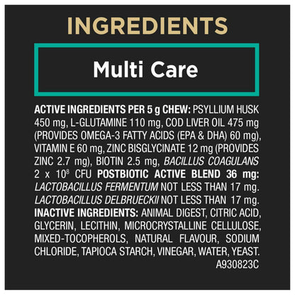 Purina Pro Plan Veterinary Supplements, Mutli Care Dog Chew Probiotic - 300 g (60 Chews) 🍁 All In One Marketplace Canada