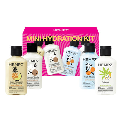 Hempz Mini Moisturizer Kit, Hydration Lotion Set, four piece pack, 2.25 oz 🍁 All In One Marketplace Canada