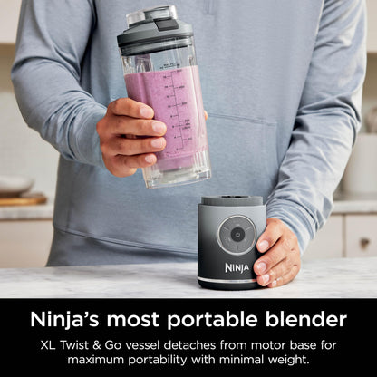 Ninja Blast Max Portable Blender, Twist & Go, 22oz/650mL, Grey, BC251CGY 🍁 All In One Marketplace Canada