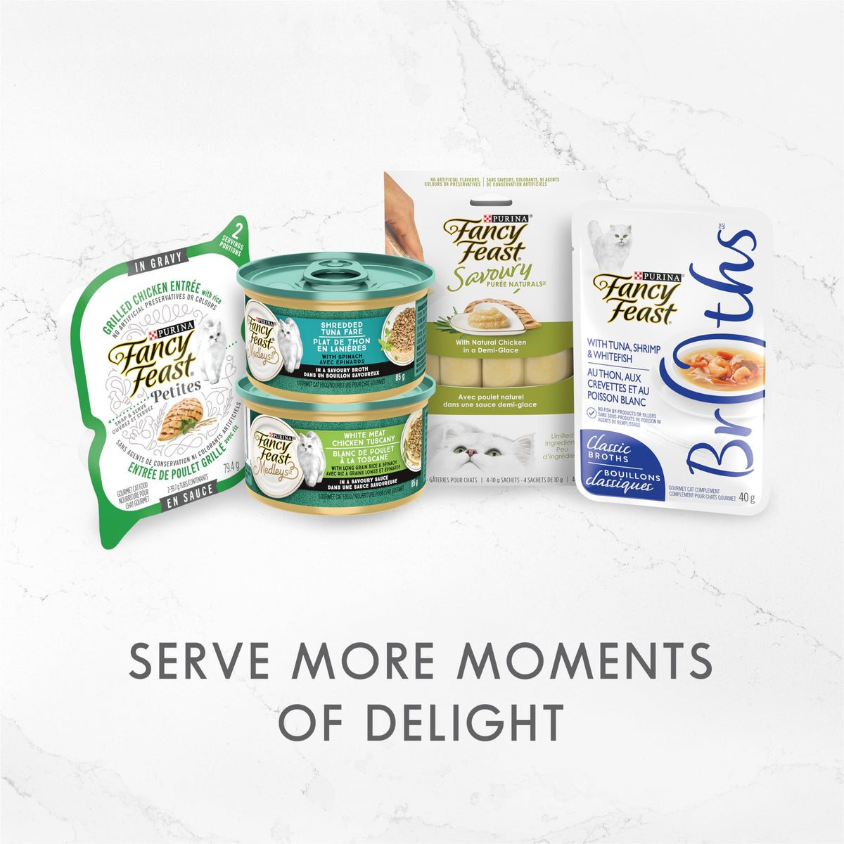 Fancy Feast Delights with Cheddar Wet Cat Food, Grilled Tuna & Cheddar Cheese Feast - 85 g Can (24 Pack) 🍁 All In One Marketplace Canada