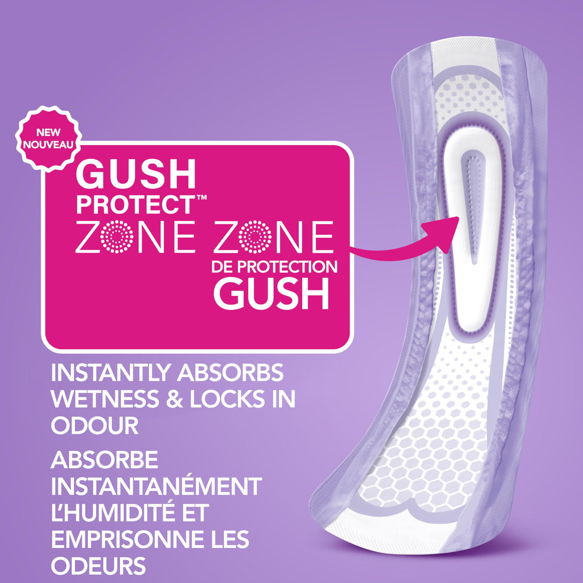 Poise Ultra Thin Incontinence Pads with Wings, Moderate Absorbency, Bladder Control Pads, 90 Count (3 Packs of 30) 🍁 All In One Marketplace Canada