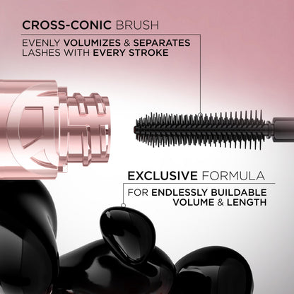 L'Oréal Paris Paradise Big Deal Volumizing Mascara, Buildable & Lengthening & Volume Mascara, No Clumps, Lightweight, Blackest Black 10.9 ml (pack of 1) 🍁 All In One Marketplace Canada