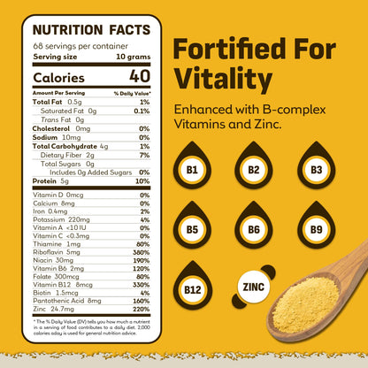 Coolinario Nutritional Yeast, Fortified, Large Flakes (1 GAL - 1.5 LBS) 🍁 All In One Marketplace Canada