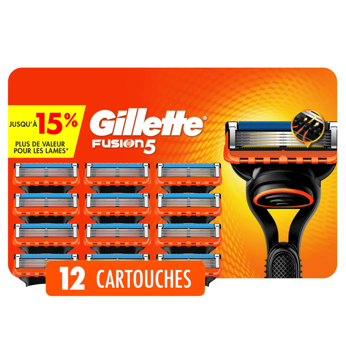 Gillette Fusion5 Men's Razor Blade Refills, 12 Refills 🍁 All In One Marketplace Canada