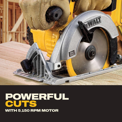 DEWALT 6-1/2-Inch 20V MAX Circular Saw, Tool Only (DCS391B) , Yellow 🍁 All In One Marketplace Canada